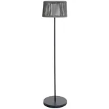 lumisky Solar-Stehleuchte aus Polyrattan, grau, LED, warmweiß, Höhe 145 cm