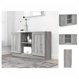 vidaXL Sideboard 120 x 70 x 30,5 cm grau/sonoma