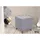deluke Sitzhocker CELIS Stoff 45 x 46 x 45 cm Hellgrau