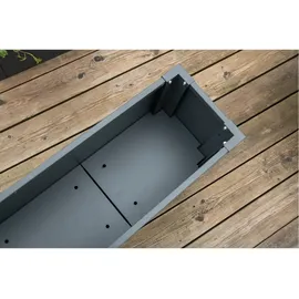 Westmann Talus XL Pflanzkübel 100 x 25 x 77 cm Anthrazit