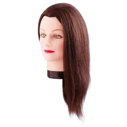 Comair Übungskopf Emma 40cm braun Echthaar