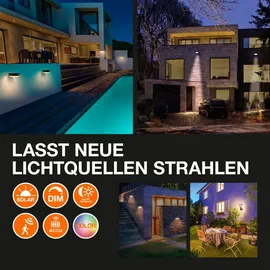 Osram Solarleuchte Kunststoff 4,3 cm inkl. Bewegungsmelder weiß