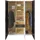 Priess Kleiderschrank 140 x 193 x 55 cm Schwarz