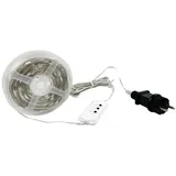 NORTHPOINT LED Effektlichterkette mit Musiksensor 100 LEDs IP44 10m lang Memoryfunktion mit Timer Transparent