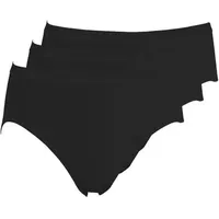 Pompadour Intime Hüftslip 3er Pack | 38 | schwarz) (PO-0050)