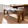 MASSIVMOEBEL24.DE Holzbank Sydney Braun 178 x 35 x 45 cm