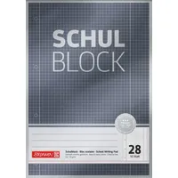 Brunnen Schulblock Premium A4 Lineatur 28 grau