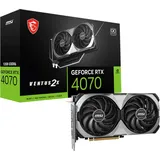 MSI GeForce RTX 4070 Ventus 2X E1 OC 12GB GDDR6, HDMI, 3x DP (V512-018R)