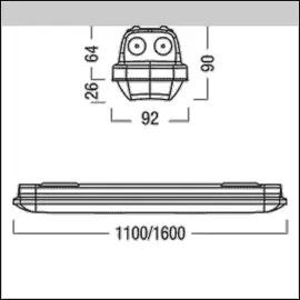 zumtobel AMP L 6400 1-flg. industrial