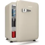 Klarstein Audrey Evo Mini Retro-Getränkekühlschrank (68 l, 670 mm hoch, Creme)
