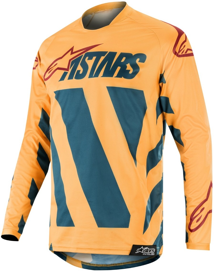 Crosshemd Alpinestars Racer Braap Jersey 2019 petrol/tan/maroon, XL