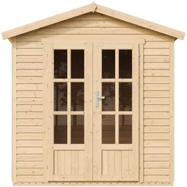 TIMBELA Gartenhaus TIMBELA 3,51 x 2,22 m Schwarz