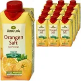 Alnatura Saft Orange, BIO, 100% Fruchtgehalt, je 0,33 Liter, 12 Stück