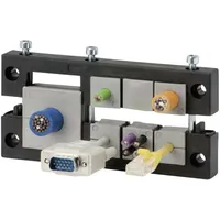 TRU Components DVK 24/10 Kabeleinführungsleiste Klemm-Ø (max.) 16 mm