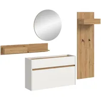 Xonox.home Drive 197x205x32 cm in weiß und Artisan Oak
