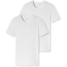 SCHIESSER Herren T-Shirt 2er Pack - "95/5", Rundhals, S-XXL Weiß 2XL