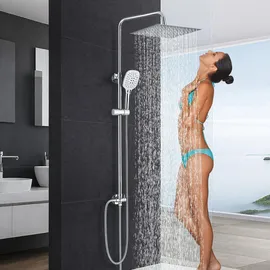 harnart Regendusche Duschsystem Edelstahl 30x30cm Chrom