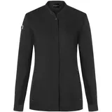 Karlowsky Damen Kochjacke Green-Generation Druckknöpfe Modern Fit Polyester/Baumwollmix Oeko-TEX® nachhaltig Schwarz - Größe 48 - 48