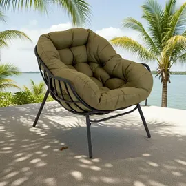 Lesli-Living Lesli Living Relaxsessel Cozy Olive 0 x 0 x 0 cm anthrazit/olivgrün
