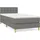 vidaXL Boxspringbett 100 x 200 cm Dunkelgrau