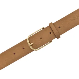 Mustang Ledergürtel Damen Veloursleder Cognac 105