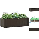 vidaXL Garten-Hochbeet mit Selbstbewässerungssystem Mokka 100x43x33 cm