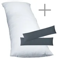 EXKLUSIV HEIMTEXTIL 1 x Füllkissen 40x80 cm + Jersey