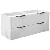 duschspa Waschtisch Unterschrank Waschtischunterschrank Waschbeckenunterschrank Badschrank, 50-120cm Hängeschrank, Matt / Hochglanz 120 cm x 52 cm x 46.3 cm