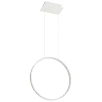 Sollux Lighting Pendelleuchte Ring Hängelampe weiß Schlafzimmerleuchte Flurlampe LED