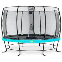 EXIT TOYS Elegant Trampolin 366 cm inkl. Economy Sicherheitsnetz blau