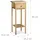 Relaxdays Telefontisch Braun Walnuss 60 x 25 x 25 cm
