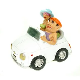 Udo Schmidt Spardose Urlaubs-Pärchen im Auto 14 cm Sparschwein Urlaub verreisen Urlauber