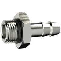 Riegler Einschraubschlauchtülle, O-Ring, G 1/4, Schlauch LW 6, MS