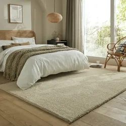 Teppich FLAIR RUGS "Fluffy", beige (natur), B:80cm H:23mm L:150cm, Kunstfaser, Teppiche