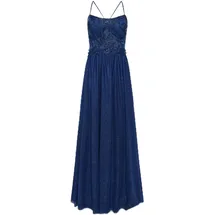 Vera Mont Abendkleid Glitzer-Look Dunkelblau/Grau 34