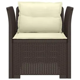 vidaXL 1-Sitzer Sessel 1 x 1 x 1 cm braun