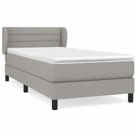 vidaXL Boxspringbett 100 x 200 cm Hellgrau