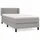 vidaXL Boxspringbett 100 x 200 cm Hellgrau