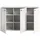 xonox.home Sideboard Monte onesize 138x86x37 cm Weiß Hochglanz Holzwerkstoff