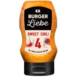 BURGER LIEBE Burgersoße - Sweet Chili - 300ml - vegan - ohne Konservierungsstoffe