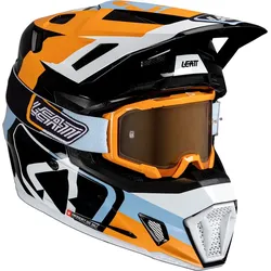 Leatt 7.5 Orange, Motocrosshelm - Orange/Schwarz/Weiß/Blau - S