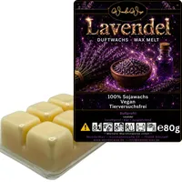 WonderWax Duftwachs Wax Melts für Duftlampe, 6 Würfel Duftmelt Wachsmelt Sojawachs Duftwachs Würfel für Raumdüfte, Wachs Duftöl Winter Indoor Schmelzen für Aromalampe Lavendel