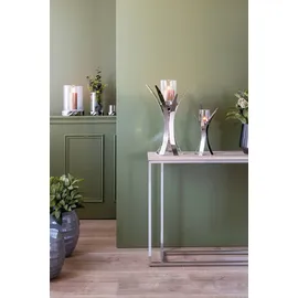 Fink Kerzenleuchter »VIVAS« Teelichthalter inkl. Glas, vernickelt silberfarben