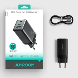 OEM Usb-a/usb-c-gan-wandladegerät (65 W) Mit 100-w-usb-c-kabel (1,2 M) - Schwarz