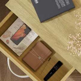 CASARIA Nachttisch Jamie 2er-Set Eiche