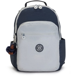 kipling Back To School Seoul Backpack L True Blue Grey