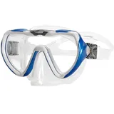 AQUAZON Taucherbrille STARFISH Kinder Schnorchelbrille 7-12 Jahre mit Textil Kopfband blau