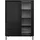Mirjan24 Vitrine Ozmi 104 x 146 x 50 cm Schwarz