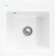 Villeroy & Boch Subway 50 S flat stone white + Handbetätigung + Lochbohrung 3