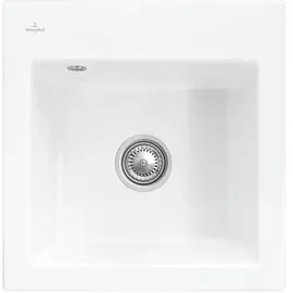 Villeroy & Boch Subway 50 S flat stone white + Handbetätigung + Lochbohrung 3
